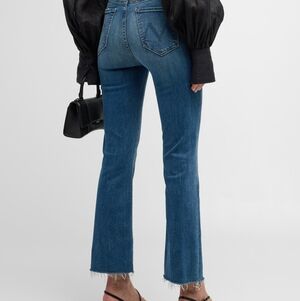 Mother The Hustler Fray Ankle Denim Jean Size 27 High Rise Jeans